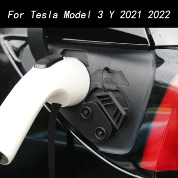 Näiteks Tesla Model 3 Y 2021 2022 Laadimine Sadamas Veekindla Katte, Anti-tolmu Kate Muudetud Dekoratiivsed Auto Tarvikud