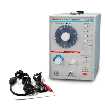 TAG-101 Madala Sagedusega Heli Generaatori Signaali Allikas 10Hz-1MHz Audio-Generator Funktsioon Mõõtmine: AC 100-240V