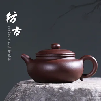 Zanghutianxia Yixing Lilla Savi Pot Käsitöö Töötlemata Või Vana Lilla Savi Leibkonna Kombucha Pot Määrab Ühe Teekann Hiina Antiqu