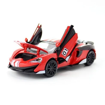 1/32 Suur Simulatsioon McLaren 600LT Sport Auto Mudel Mänguasi Sulam, Heli Tuli Tagasi tõmbuma superauto neid Mänguasjad, Kingitused Sõiduki V414
