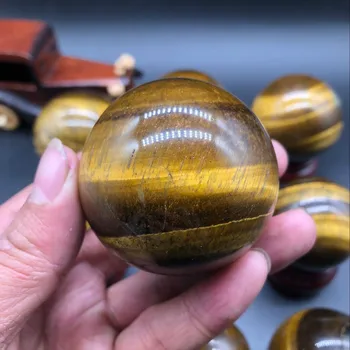10tk Loomulik tiger eye kivi palli originaal kivi kaunistused fitness palli Feng Shui town house koguda rikkuse suurust palli