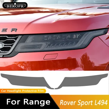 2 Tk Auto Esitulede kaitsekile Ees Hele Läbipaistev Musta Suitsu TPÜ Kleebise Jaoks Range Rover Sport L494 2014-2022