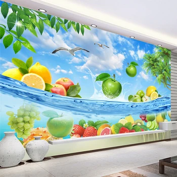 3D Tapeet Kaasaegse Loomingulise Puu-Merevee Foto Seina Murals Lapiga elutuba Taustaks Decor seinakattematerjalide De Papel Parede