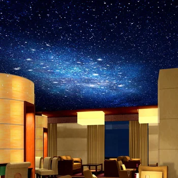 3D tapeet Star Universe magamistoa lakke murals KTV baar taustaks elutuba, magamistuba Kohandatud Suurus