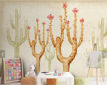 Abstraktne cactus kaasaegne tapeet tv taustaks,elutuba lapsed magamistuba diivan seina köök baar murals restaurant de papel parede