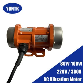 AC Vibratsiooniga Mootor alumiinium konkreetsete vibraator 80W-100W ühefaasilised kolmefaasilised reguleeritav kiirus 220V 380V väike vibraator