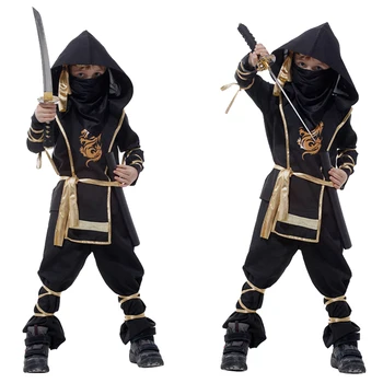 Anime Kids Ninja Kostüümid Poiste Tüdrukute Warrior Stealth Lapsed Täiskasvanud Cosplay Palgamõrvar Laste Päev Isik Ei ole Relva
