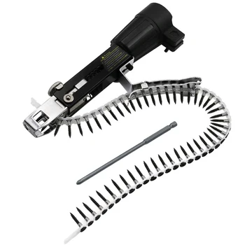 Automaatne Keti naelapüstoliga Adapter Kruvi Relv Electric Drill Puidutöötlemine Vahend Juhtmeta elektritrell Manus tööriistade osad