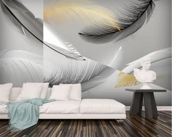 beibehang Kohandatud tänapäeva kaasaegne minimalistlik värske abstraktse sulg taust seina paber seina paberid home decor papier peint