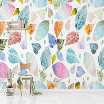 Custom 3d tapeet abstraktse loominguline marmor leaf kunsti muster diivan elutoas seina kvaliteediga materjal, veekindel