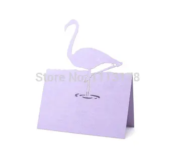 Flamingo Pop-up Pulm Koht Kaardid, baby shower pruudi poole Istmed Escort tabel number nimetus cardpc001