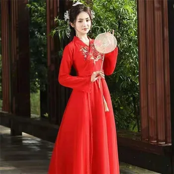 Hiina Traditsiooniline Hanfu Kleit Naiste Rahvatantsu Kostüüm Daamid Vana Hani Dünastia Elegantne Printsess Etapp Varustus