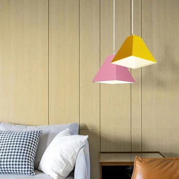 Kaasaegne minimalistlik Ripats Lamp E27 Alumiinium Lambivarju Kerge Köök elutoas Rippus Valguse Art Decor Peatamise Valgusti