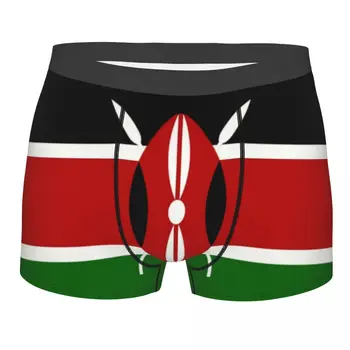 Kenya Lipu Bokserid Meestele 3D Print Mees Breathbale Kenya Patriootliku Underwear Aluspüksid, Püksikud