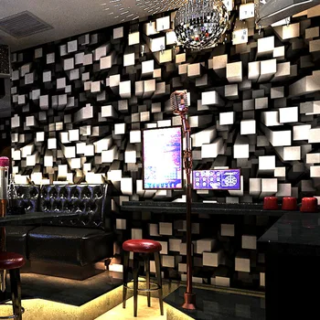 KTV 3D Tapeet Cool Mood Flash Bar Hotel Väljamõeldud Tantsusaal Box Teema Toas Lae Taustapilt