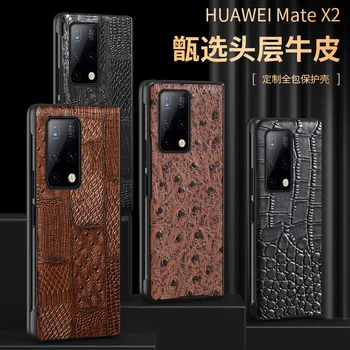Langsidi Ehtsa Naha Puhul Huawei Mate X2 Põrutuskindel Tagakaas Fundas Jaoks Huawei Mate X2