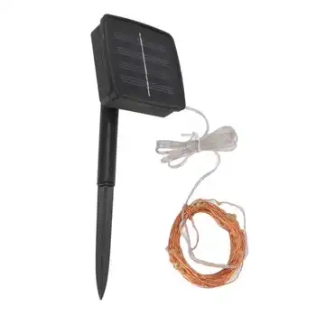 LED Solar String Tuled IP44 Veekindel Heatproof Solar Powered vasktraat Tuled Väljas Aed Rõdu Kaunistamiseks