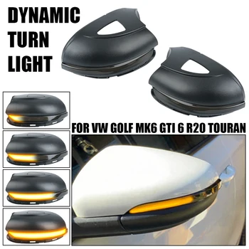LED suunatule Blinker Järjest Dünaamilise VW Volkswagen Golf 6 MK6 GTI R20 2008-2014 Küljel Peegel Vilkuv Indikaator