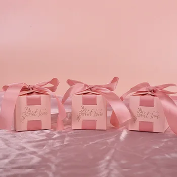 Loominguline Square Candy Box Pulm Kingitus Šokolaad Pakend Sünnipäeva Asjade Jõulud Kinkekarbis Baby Shower