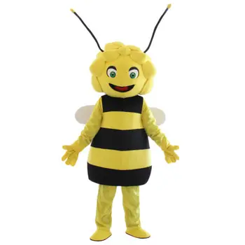 Mesilaste cartoon Maskott Kostüüm (Ülikond) Isiku Cosplay varustus carnival reklaami avamine kingitus TÄISKASVANUTE SUURUS