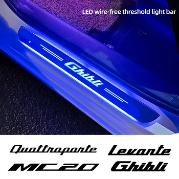 Mood Kohandatud Wireless LED Auto Pedaali Valgus Läve Kanal Tuli Maserati Ghibli Mc20 Levante Quattroporte auto accessory