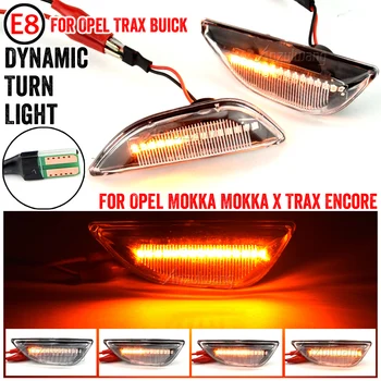 Paari LED Dünaamiline Pool Sm-i Repeater Light suunatuli Süttib Lamp Opel Mokka X Chevrolet Trax jaoks Buick Encore 2013-2020