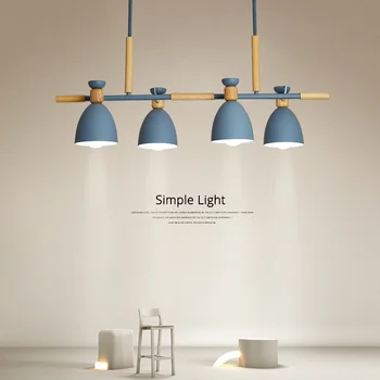 Põhjamaade nelja-head restoran lamp lihtne, kaasaegne kohvik veini tabel lühter fashion loominguline pööratav söögilaud lamp