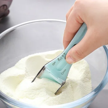 Reguleeritav Plastikust mõõtelusikas Skaalaga Piima Pulber, Jahu Bean Lusikas Köök Küpsetamine Vahend, mõõtelusikas