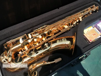 S-802 tenorsaksofon Electrophoretic kuld Bb Korter Sax Professionaalne Muusikaline Instrument Messing Pearl Nupud pillirooga Juhtudel