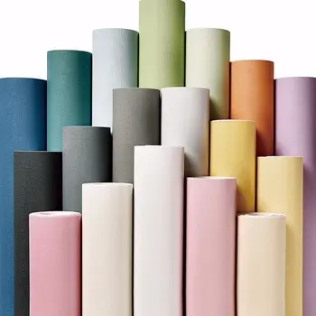 Solid Color isekleepuvad Macaron Taustapildid Mööbli Kabineti Renoveerimine Kleebis Magamistuba Vinyl Film DIY elutuba Home Decor