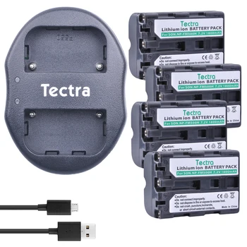Tectra 4tk NP-FM500h Aku + USB Dual Charger Sony A57 A77 A65 A99 A350 A550 A580 A900 A300 A900 A700 A200 a58 a560 a850