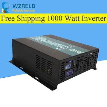 Usaldusväärne Tipp 1000W Puhas Siinus OFF Grid Inverter DC12V/24V, et AC220V Power Inverter, Konverter Houseuse Päikese Süsteem