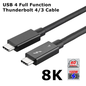 USB4 Kaabel kooskõlas TB 8K 3/4@60Hz 40Gbps andmeedastus 100W 5A Kiire Laadimine Macbook Pro jaoks USB Type C