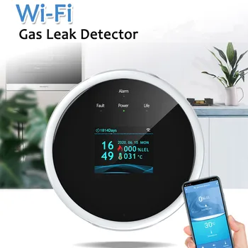 Wifi Põlevat Gaasi Detektor Maagaasi Andur Leibkonna Smart Gaasi Detektor Alarm Lekke Andur Temperatuuri Andurid